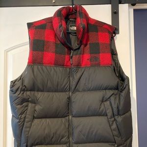 The North Face Nuptse Vest.  Buffalo Plaid XL